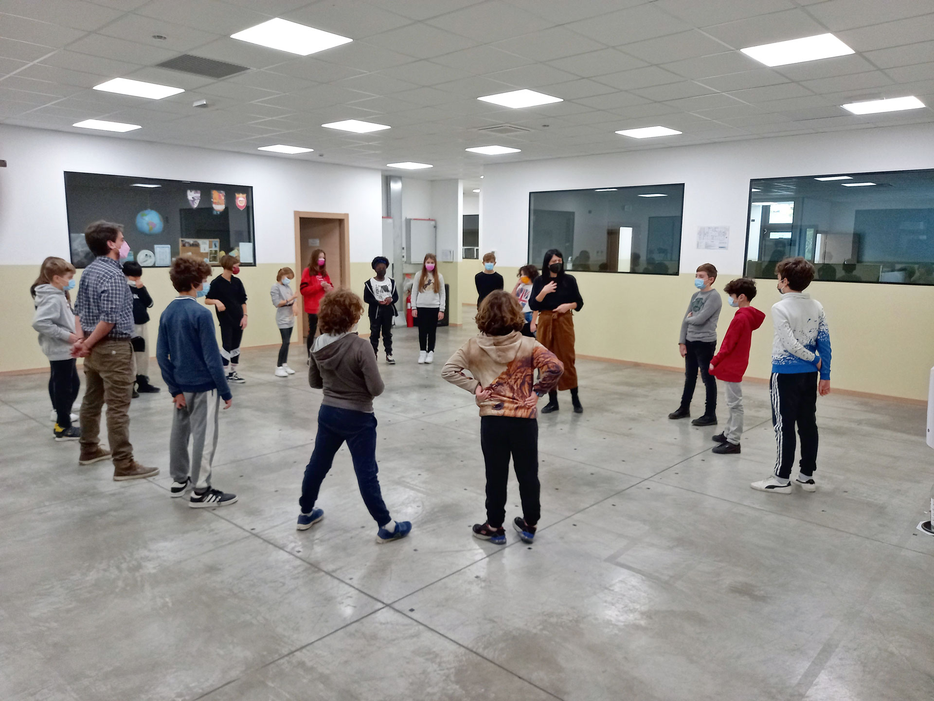 Workshop at the Assisi International School (Perugia province)